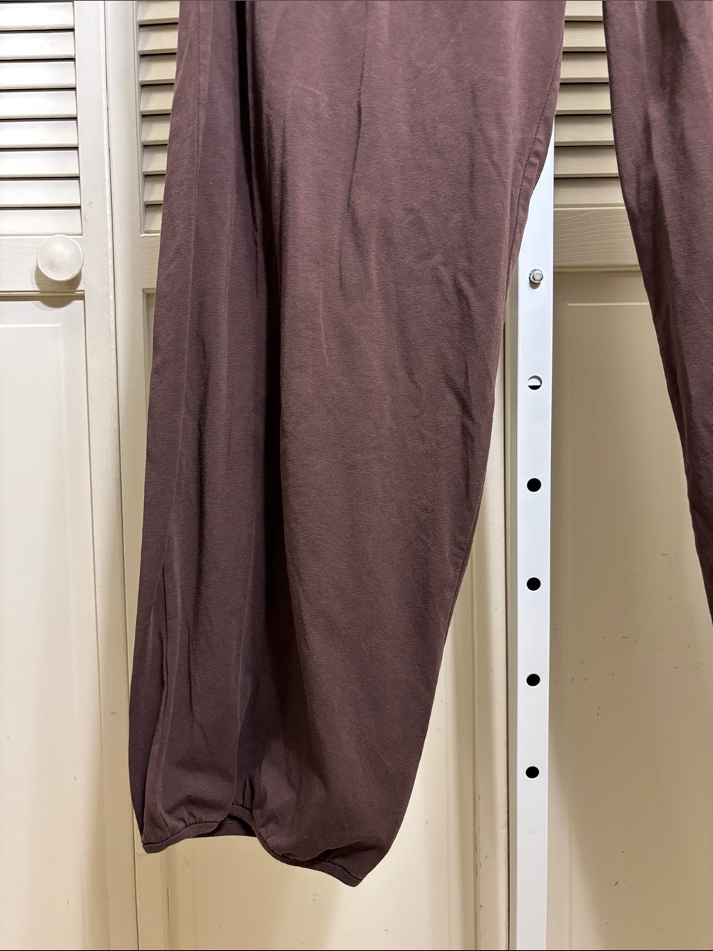 Gudrun Sjöden Bubble-Leg Brown Lagnelook Stretch Organic Cotton Pants XL - Picture 2 of 12